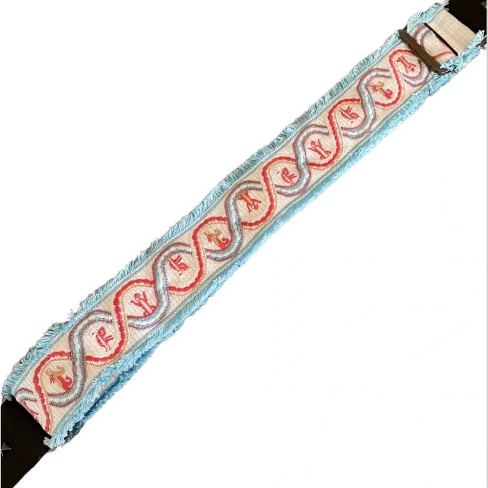 Valentino Garavani Guitar Bag Strap in Leather & Canvas - Picture 5 of 16